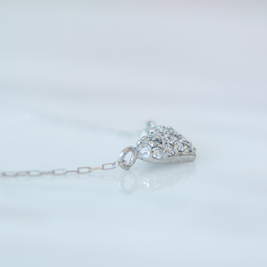 ネックレス プラチナ ダイヤモンド0.1ct(4月誕生石)(パヴェ