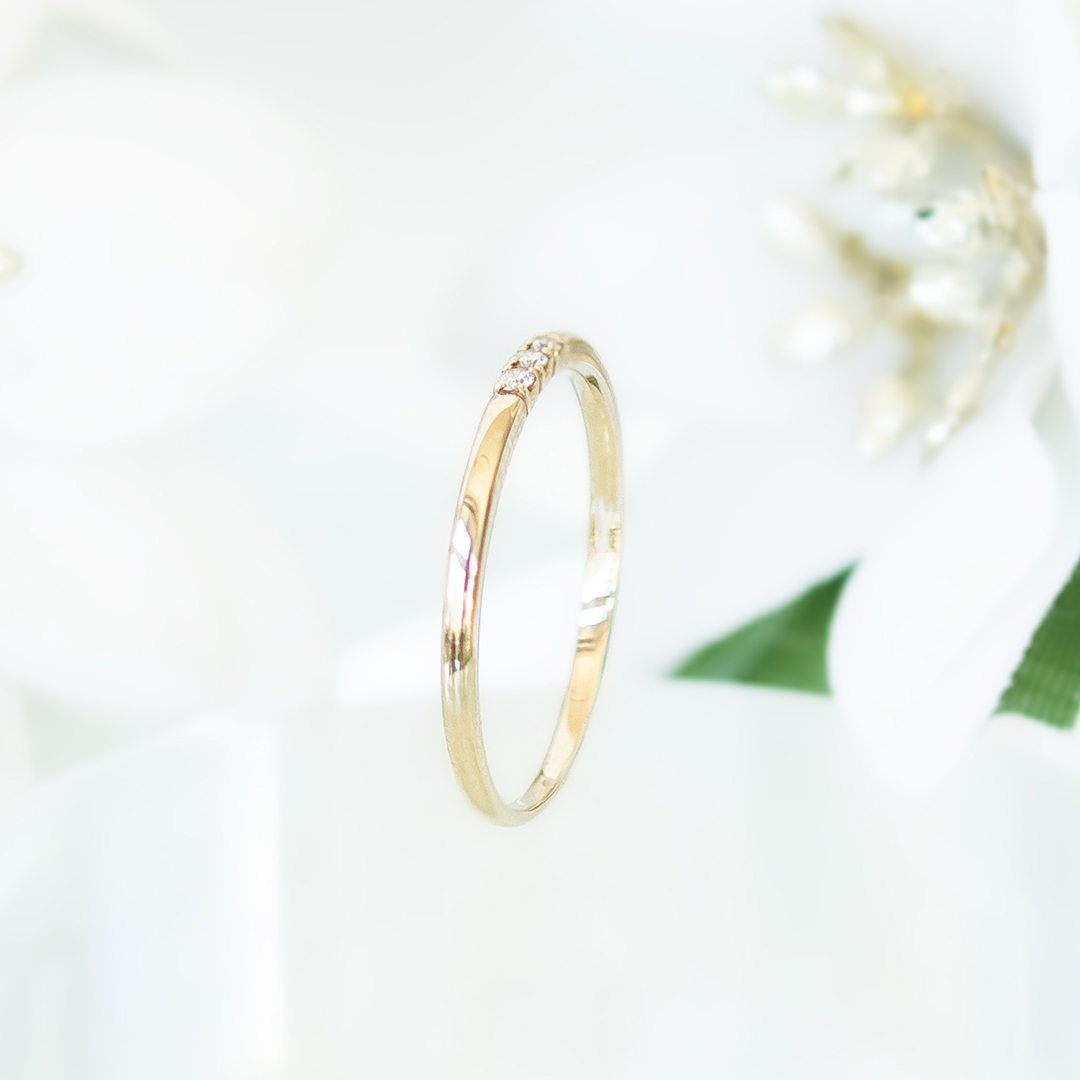 K10金 指輪 アクセサリー　潰し 楽天市場】K10【テクスチャー・槌目】リング P3 P2 P1 0.5号～5.5号 -2