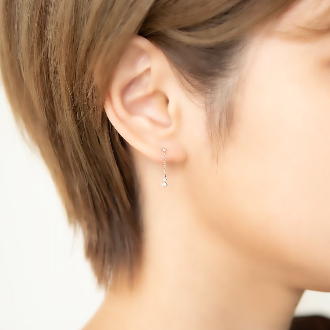 2025 Christmas gift collection】ピアス プラチナ ダイヤモンド