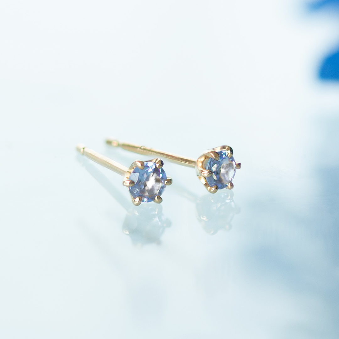 ピアス K18イエローゴールド タンザナイト (12月誕生石) [6252313003