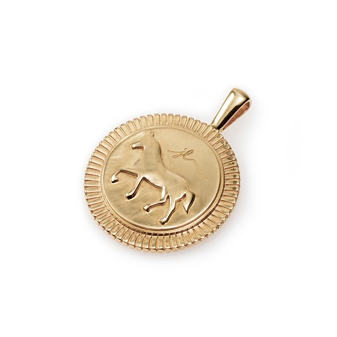 ネックレストップ K18イエローゴールド(JLージュエルー)(野生動物の