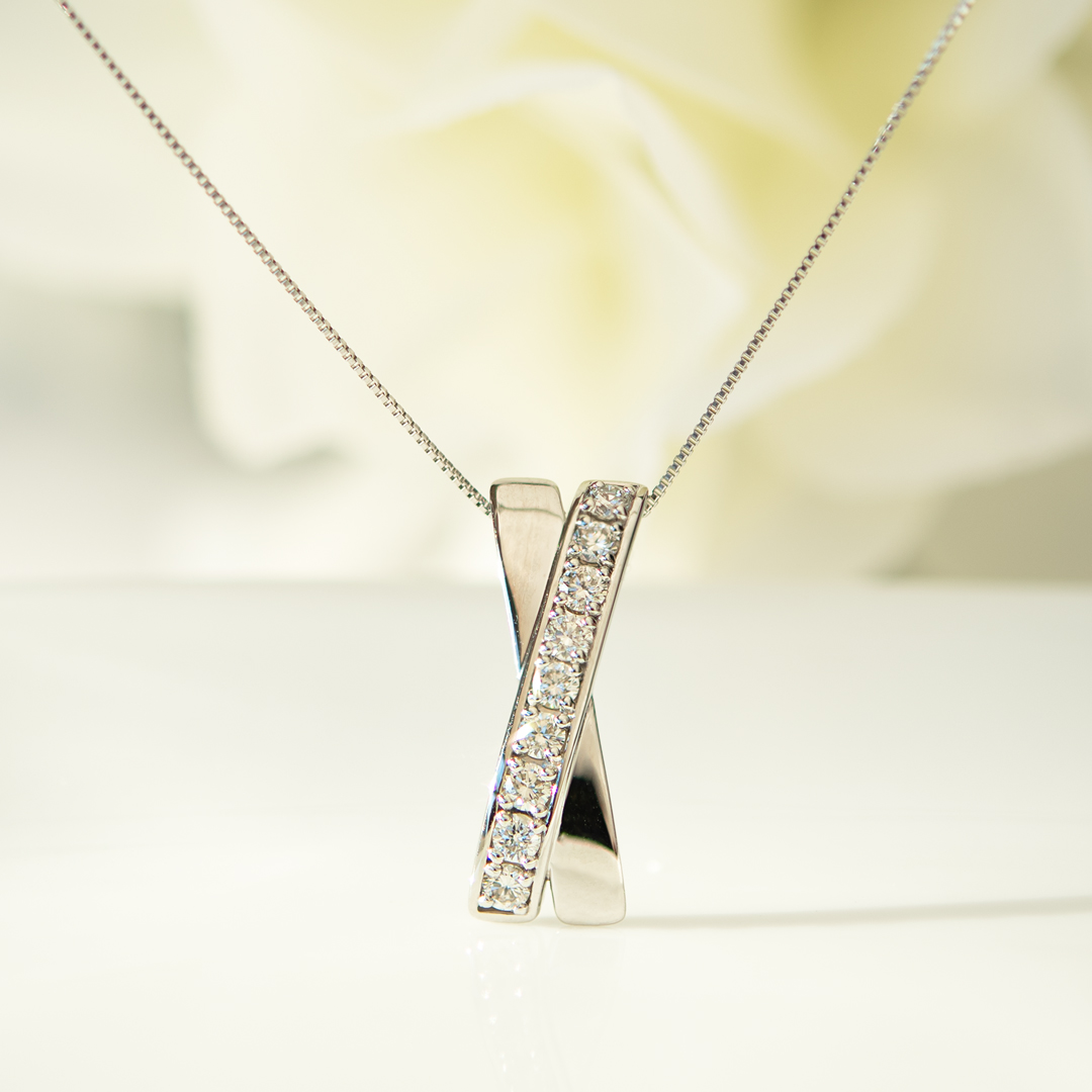 ネックレス プラチナ ダイヤモンド0.3ct(4月誕生石)(天然石)(クロス)(鑑別カード付き)[6321140201] アクセサリーPePe  オンラインストア