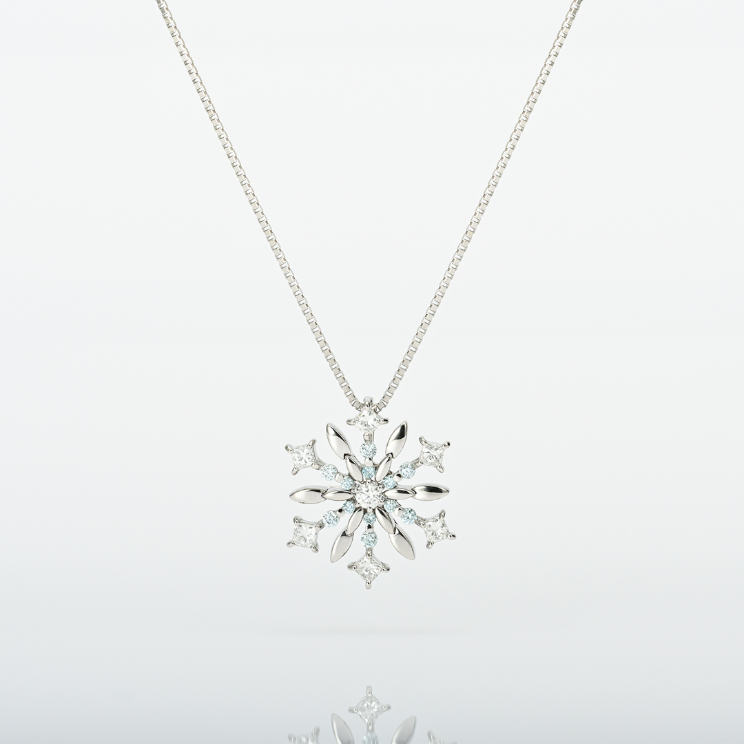ネックレス プラチナ ダイヤモンド/アイスブルーダイヤモンド合計0.3ct 